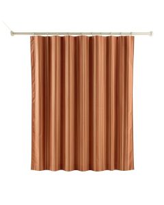 Lake Arc Shower Curtain Hanging Flat From A Plain Rod (synthetic illustration; no displayed measurements)