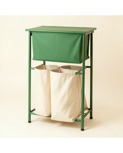 Ash Bluff Laundry Sorting Station With Plain Removable Bags - Green (synthetic illustration; no displayed measurements)