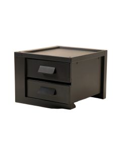 Laurel Bluff Small-Parts Storage Drawer Cabinet - Black