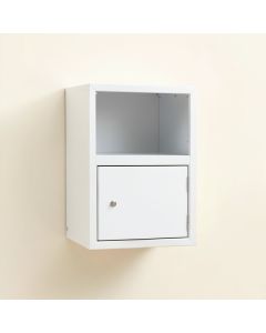 Rowan Bluff Wall-Mounted Entry Cabinet - White (synthetic illustration; no displayed measurements)