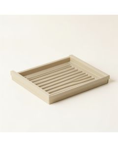 Clay Bluff Empty Under-Desk Cable Tray - Beige (synthetic illustration; no displayed measurements)