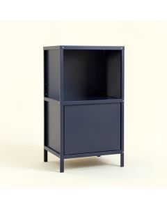 Laurel Bend Freestanding Pull-Out Hamper Cabinet - Navy (synthetic illustration; no displayed measurements)