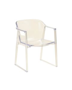 Zeferino Side Chair In Clear (synthetic illustration; no displayed measurements)