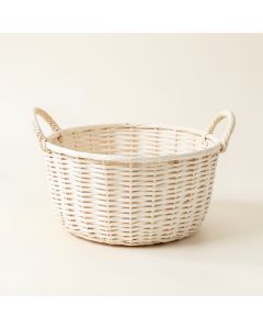 Rowan Bridge Empty Storage Basket - White (synthetic illustration; no displayed measurements)