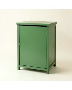 Willow Dell Freestanding Pull-Out Hamper Cabinet - Green (synthetic illustration; no displayed measurements)