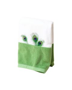 Paris Peacock On Bird Cage Hand Towel