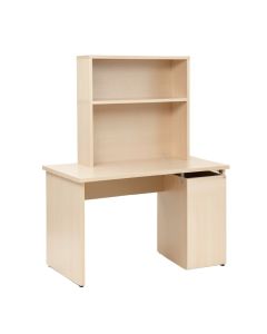 Weldon Computer Desk With Hutch (synthetic illustration; no displayed measurements)