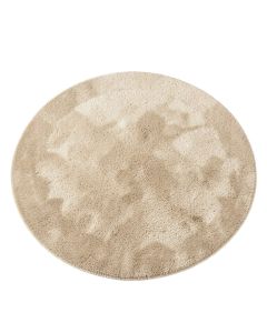 Round Aleda Shag Beige Area Rug