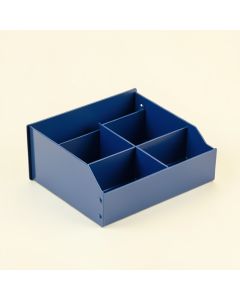 Elm Bridge Empty Coffee-Station Organizer - Blue (synthetic illustration; no displayed measurements)