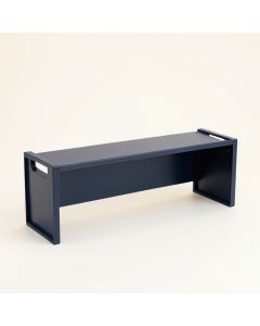 Pine Bluff Narrow Outdoor Storage Bench - Navy (synthetic illustration; no displayed measurements)