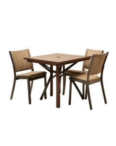 Longcroft 3 Piece Outdoor Bistro Set