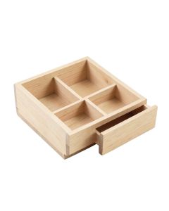 Shore Bend Empty Coffee-Station Organizer - Beige (synthetic illustration; no displayed measurements)
