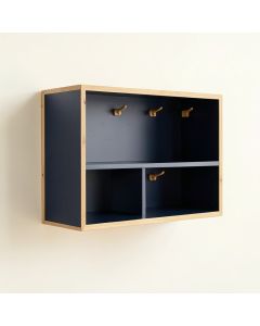 Summit Bend Wall-Mounted Entryway Organizer Shelf - Navy (synthetic illustration; no displayed measurements)