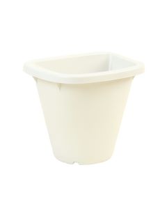 Heath Brook Empty Railing Planter With Integral Brackets - White (synthetic illustration; no displayed measurements)