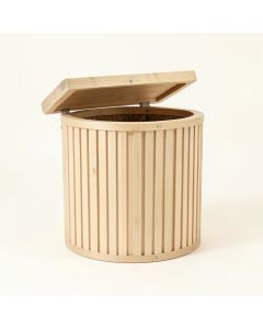 Hazel Crest Closed Garden Compost Bin - Beige (synthetic illustration; no displayed measurements)
