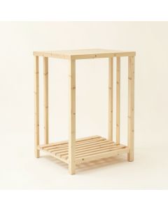 Spruce Arc Freestanding Laundry Folding Counter - Ivory (synthetic illustration; no displayed measurements)