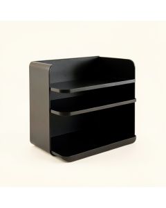 Rowan Bluff Empty Mug-Storage Cabinet Insert - Black (synthetic illustration; no displayed measurements)