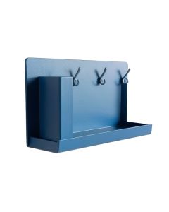Moss Dale Wall-Mounted Entryway Organizer Shelf - Blue