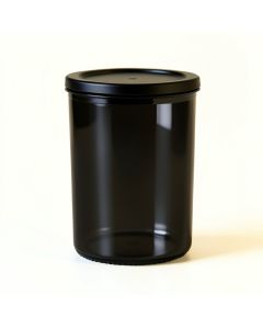 Bay Crest Storage Canister With Lid - Black (synthetic illustration; no displayed measurements)
