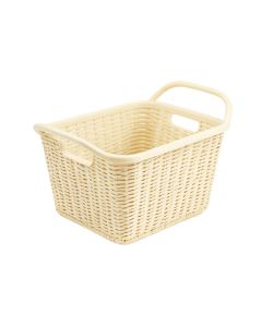 Laurel Bridge Empty Storage Basket - Ivory