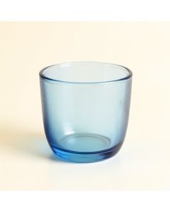 Dune Bend Empty Candle Holder - Blue (synthetic illustration; no displayed measurements)