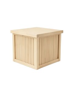 Shore Bluff Closed Outdoor Storage Box - Beige (synthetic illustration; no displayed measurements)