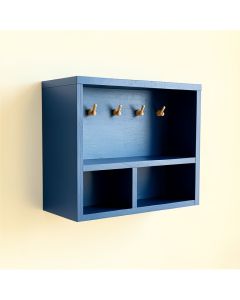 Ridge Dale Wall-Mounted Entryway Organizer Shelf - Blue (synthetic illustration; no displayed measurements)