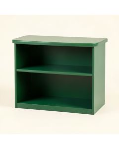 Lake Bend Low Bookcase - Green (synthetic illustration; no displayed measurements)