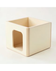 Flint Branch Empty Furniture-Style Litter Enclosure - Cream (synthetic illustration; no displayed measurements)