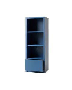 Wren Bend Narrow Cubby Tower - Blue (synthetic illustration; no displayed measurements)