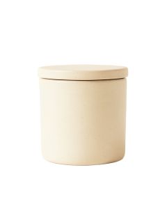 Pine Bridge Storage Canister With Lid - Cream