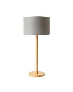 Dune Brook Floor Lamp With A Plain Fabric Shade - Gray (synthetic illustration; no displayed measurements)