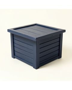 Aspen Crossing Closed Outdoor Storage Box - Navy (synthetic illustration; no displayed measurements)