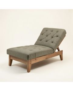 Leaf Tufted Chaise Lounge (synthetic illustration; no displayed measurements)
