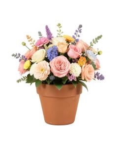 Mixed Floral Arrangement In Pot