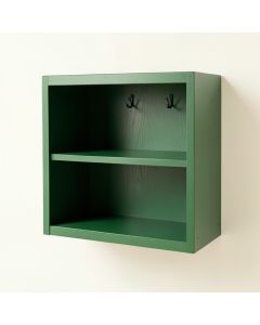 Juniper Bend Empty Mug-Storage Cabinet Insert - Green (synthetic illustration; no displayed measurements)