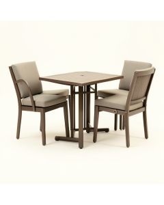 Pescara 3 Piece Bar Height Dining Set With Cushions (synthetic illustration; no displayed measurements)