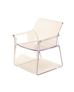 Jalen Stacking Arm Chair In Clear (synthetic illustration; no displayed measurements)
