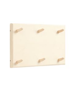 Meadow Crest Empty Wall-Mounted Tool Organizer Panel - Ivory (synthetic illustration; no displayed measurements)