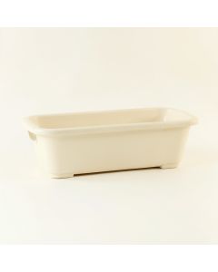 Willow Dale Empty Railing Planter With Integral Brackets - Ivory (synthetic illustration; no displayed measurements)