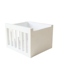 Hazel Canyon Empty Furniture-Style Litter Enclosure - White (synthetic illustration; no displayed measurements)