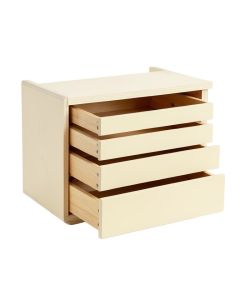 Ash Dell Small-Parts Storage Drawer Cabinet - Cream (synthetic illustration; no displayed measurements)