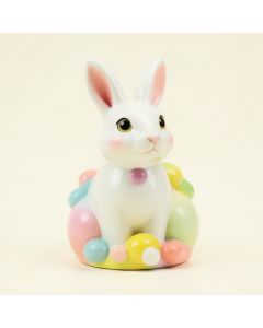 Rabbit And Bubbles Ceramic Night Light (synthetic illustration; no displayed measurements)