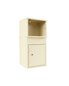 Alder Bluff Wall-Mounted Entry Cabinet - Ivory (synthetic illustration; no displayed measurements)