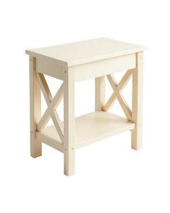 Spruce Edge Side Table - Cream (synthetic illustration; no displayed measurements)