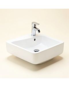 Vitreous China Rectangular Undermount Bathroom Sink With Overflow (synthetic illustration; no displayed measurements)
