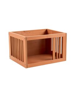 Wren Arc Empty Furniture-Style Pet Crate - Terracotta (synthetic illustration; no displayed measurements)