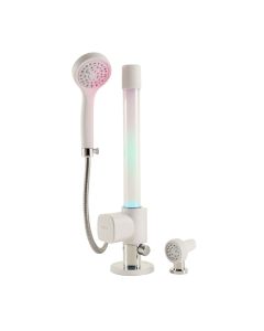 Color Changing Led Head Thermostatic Complete Shower System With Rough-In Valve (synthetic illustration; no displayed measurements)