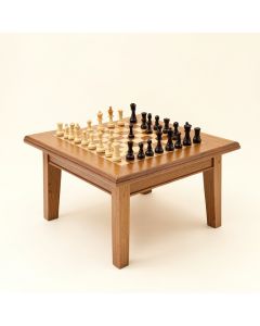 Wooden Puzzle Table (synthetic illustration; no displayed measurements)
