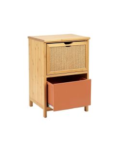 Field Bridge Freestanding Pull-Out Hamper Cabinet - Terracotta (synthetic illustration; no displayed measurements)